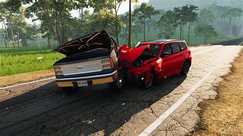 Realistic Car Crashes And Overtakes 07 Beamng Drive Youtube