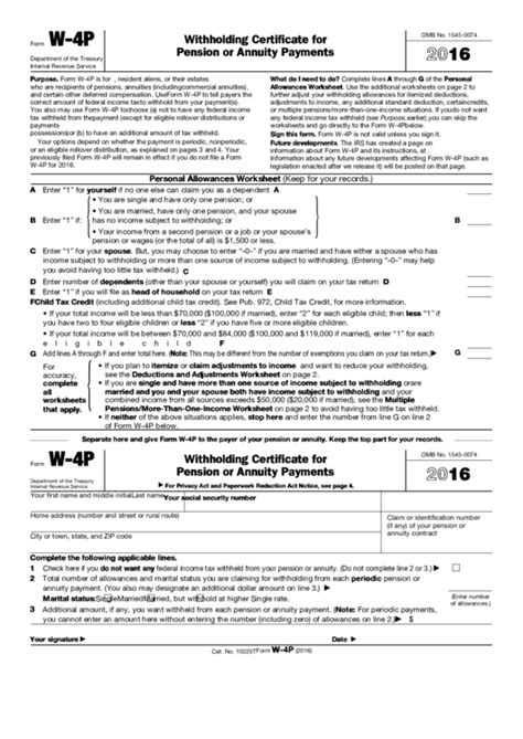 Fillable W 4p Form Printable Printable Forms Free Online