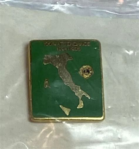Lions Club Attendance Award Pin Old Vintage Metal Lapel Italy Picclick