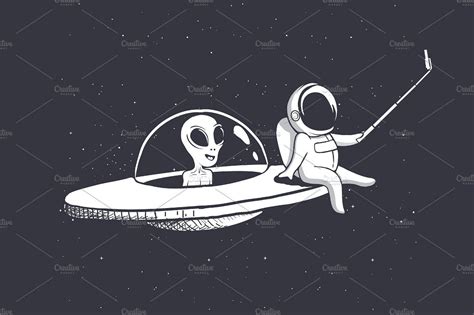 Selfie Of Astronaut And Alien With Images Alien Aesthetic Alien Pixel Art