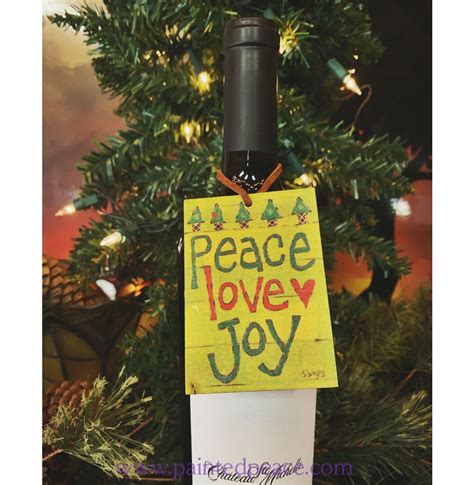 Peace Love Joy Ornament Painted Peace The Art Of Stephanie Burgess
