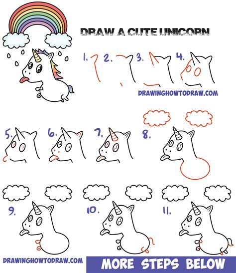 How To Draw A Baby Unicorn Step By Step