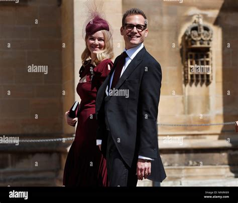 Actor Gabriel Macht And His Wife Jacinda Barrett Arrive For The Wedding