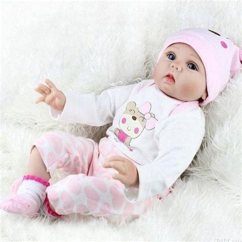 Lovely Lifelike Reborns Silicone And Cotton Body Baby Dolls Simulation