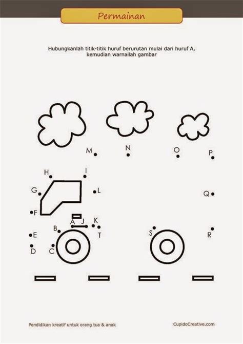 Disamping itu disediakan modul untuk belajar menulis abjad/huruf. belajar membaca A-Z untuk anak, permainan PAUD (balita/TK), menghubungkan titik, gambar truk ...