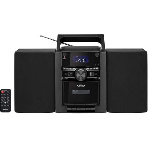 Jensen Portable Stereo Bluetooth Cd Music System With Cassette And