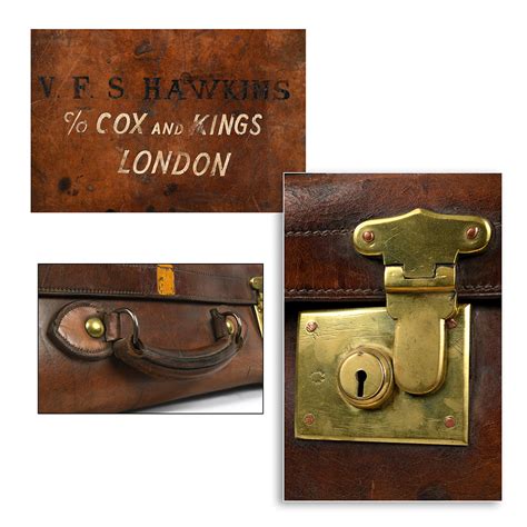 Valise anglaise en cuir Mes Découvertes