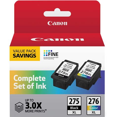 Canon Pg 275xlcl 276xl High Yield Black And Tri Color Ink Cartridges