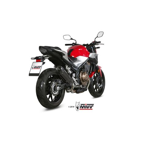 Silencieux Mivv Suono Steel Black Casquette Carbone Honda Cb F