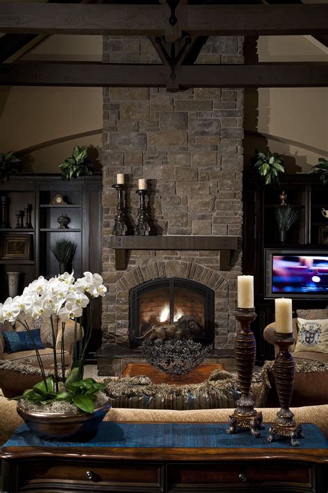 Cool 50 Beautiful Living Room Fireplace With Wood Ideas