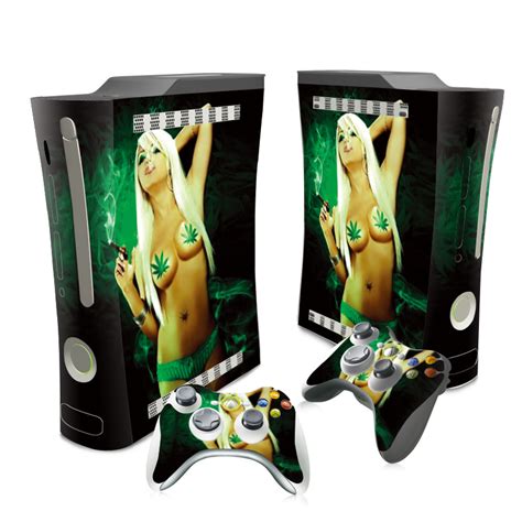 Sexy Girls Vinyl Skin Sticker Protector For Microsoft Xbox 360 Original Fat Skins Stickers For