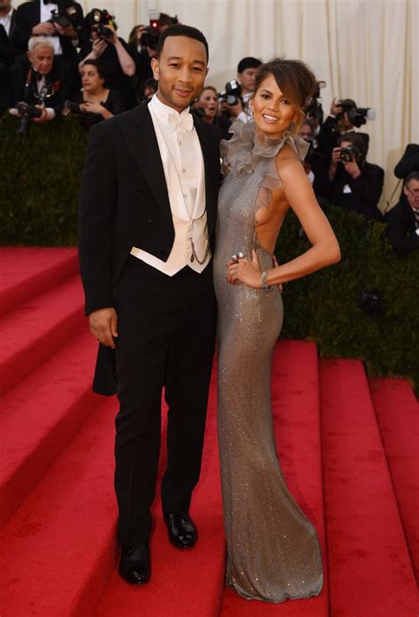 John Legend And Chrissy Teigen Couples At The 2014 Met Gala