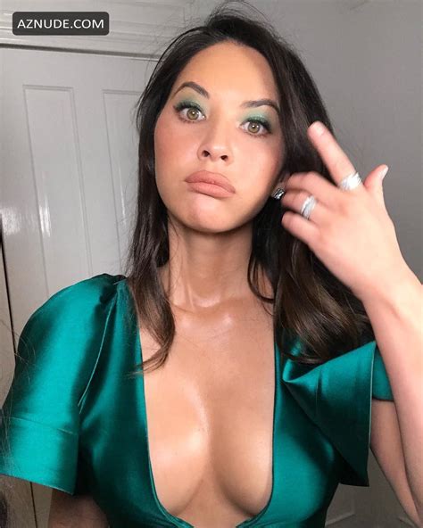 Olivia Munn Sexy In Short Green Dress At The Hollywood Reporter Party