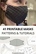 Free Printable PDF Face Mask Patterns | Templates & Sewing Tutorials ...