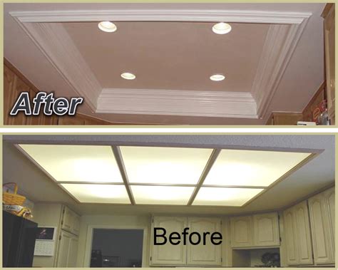 By using a shallow trim, you can still achieve the coffered look without using up much needed head space. Kitchen Coffered ceiling giving your kitchen a much larger ...