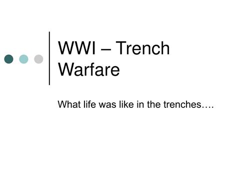 Ppt Wwi Trench Warfare Powerpoint Presentation Free Download Id