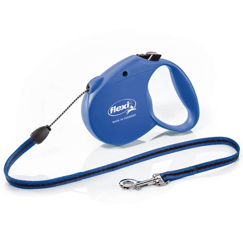 Flexi Retractable Dog Leash Cord 16 Ft Small Blue For Dogs Up To