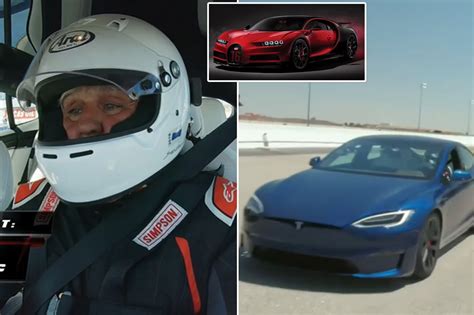 Jay Leno Breaks Bugatti Chiron Quarter Mile Record In A Tesla