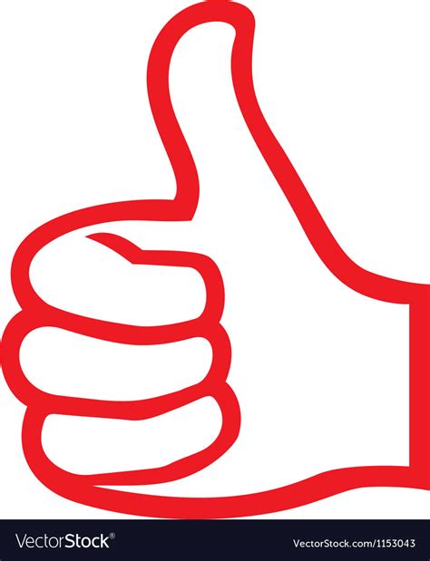 Hand Giving Ok Hand Showing Thumbs Up Royalty Free Vector