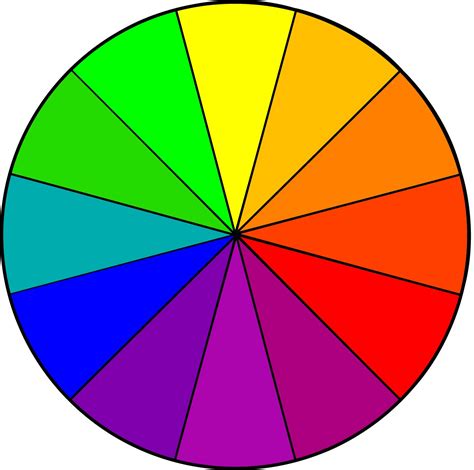 Free Color Wheel Template Printable Templates