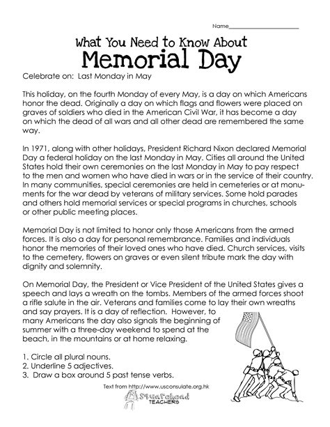 memorial day free worksheet worksheets free kindergarten worksheets memorial day activities