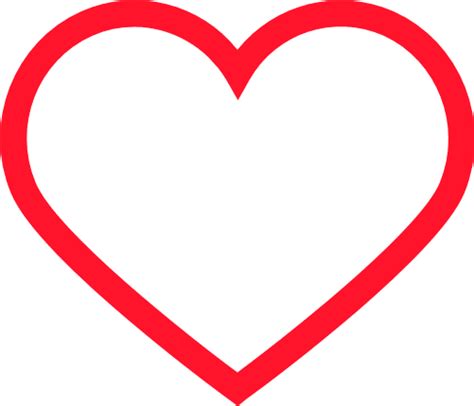 Open Heart Outline Free Svg File Clipart Image Svg Heart