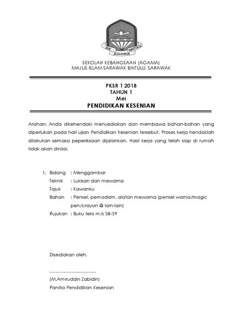 Pendidikan kesenian tahun 3 sjkt teks kssr semakan. Soalan Pendidikan Kesenian Tahun 1