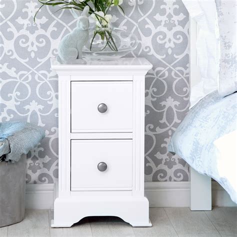 Banbury White Painted Small Bedside Table Small Bedside Table White