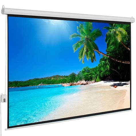 100 Motorized Projector Screen 43 Hd Electric Diagonal Automatic