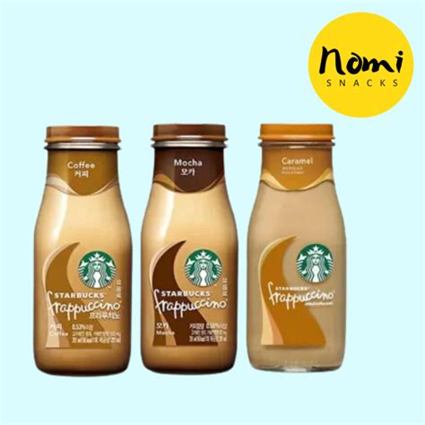 Starbucks Original Or Mocha Or Caramel Frappuccino Coffee 281ml Korea