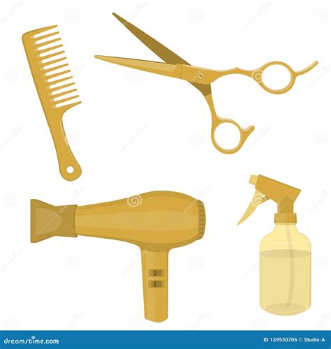 Hairdressing Equipment Scissors Hair Dryer Hair Comb And Water Spray