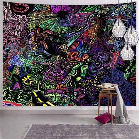 Psychedelic Trippy Tapestry Hippie Trippy Tapestry Hippie Bedroom