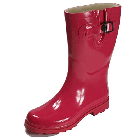 Tanleewa Non Slip Rubber Rain Boots For Women Waterproof Rain Garden