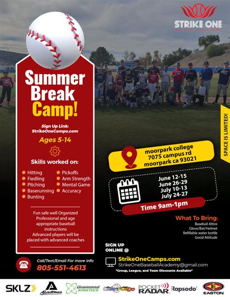 Camps Strike One Baseball Academy Simi Valleys 1 Baseball
