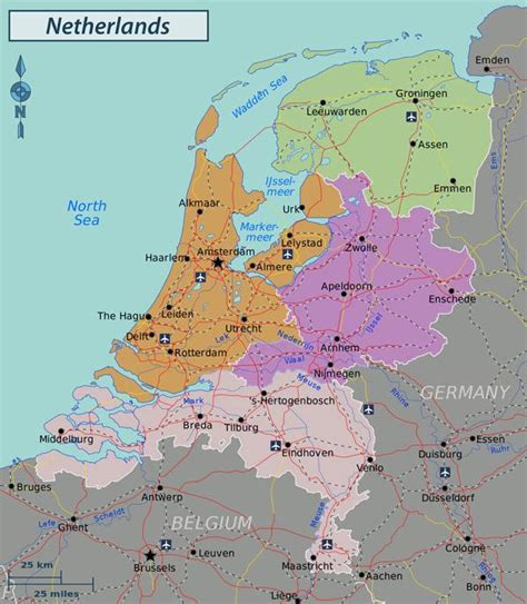 netherlands regions map