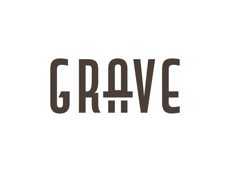 Grave Gravestone Wordmark Logo Design Concept By Murat Bo On Dribbble