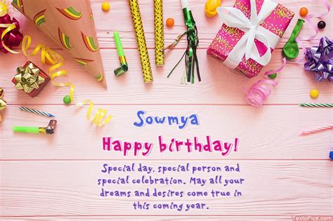 Happy Birthday Sowmya Pictures Congratulations