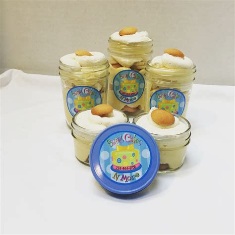 Small 8 Oz Banana Pudding Jar