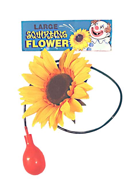 Giant Squirting Flower Novelty Clown Sunflower Accessory