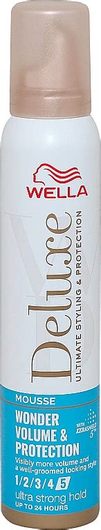 Wella Deluxe Wonder Volume Protection Mousse Ultra Strong Hold Hair