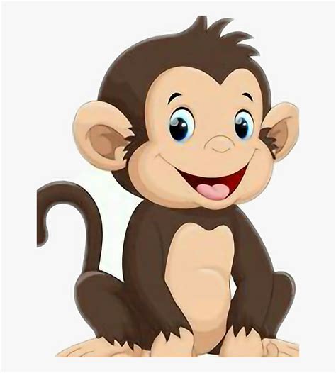 Desenho Macaco Infantil Cute Monkey Cartoon Png Clipart Large Images