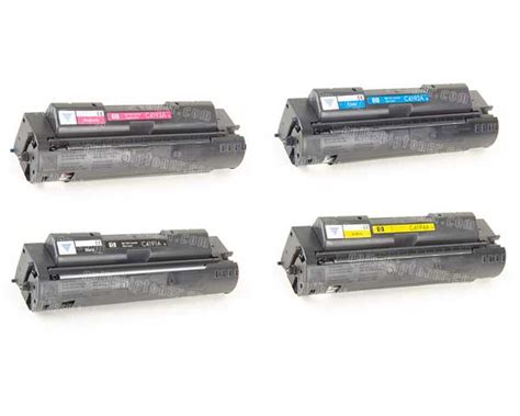 Canon Lbp 2050 Toner Cartridge Set Black Cyan Magenta Yellow