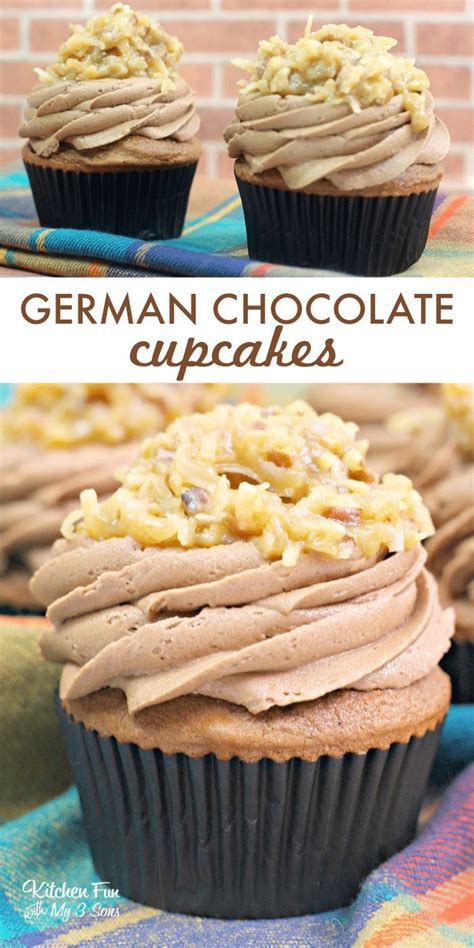 German chocolate frosting is a thick and creamy coconut pecan frosting. German Chocolate Cupcakes with a delicious homemade ...