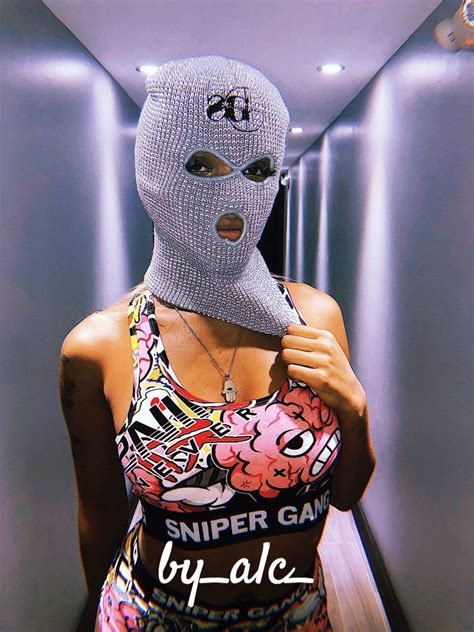 Kmusgrovee #maskon #designersporty ski mask fashion ski mask. Reflective 3M Ski Mask (Grey) in 2020 | Thug girl, Gangsta ...