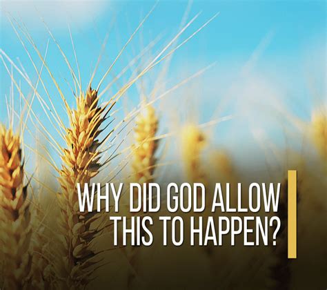 why did god allow this to happen [devotional] church and mental health
