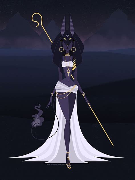 Anubis By Little Paper Forest Via Behance This Would Be A Hella Cool