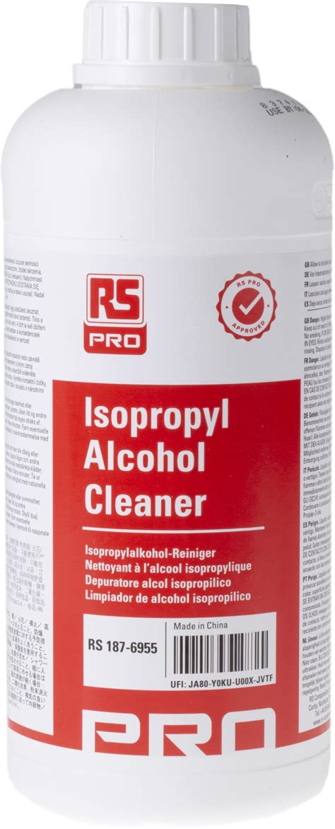 Rs Pro Rs Pro 1 L Bottle Isopropyl Alcohol For Electronic Components