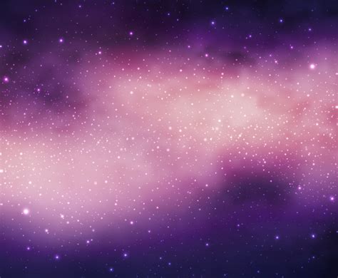 Beautiful Purple Space Background Illustration Vector Art