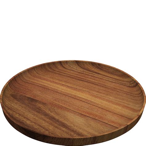 Wooden Plate Flat Round Ambience