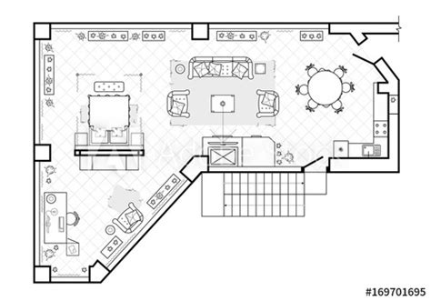 Floor Plan Furniture Vector At Getdrawings Free Download